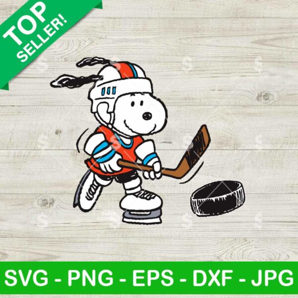 Peanuts Snoopy Hockey SVG, Snoopy Hockey Player SVG, Snoopy Hockey SVG
