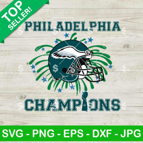 Philadelphia Eagles Champions Super Bowl SVG
