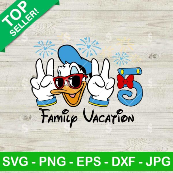 2025 Family Vacation Disney Duck SVG