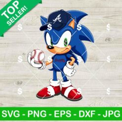 Atlanta Braves Sonic Baseball SVG