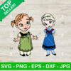 Baby Elsa Anna Frozen SVG