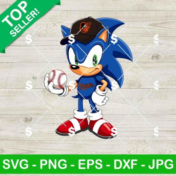 Baltimore Orioles Sonic MLB SVG