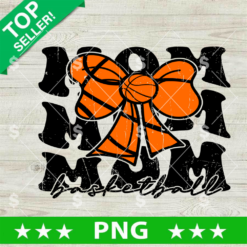 Basketball Mom Coquette Bow PNG, Coquette Vintage Basketball PNG, Mama Coquette Bow Sublimation PNG