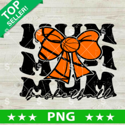 Basketball Mum PNG, Basketball Mom With Bow PNG, Mama Coquette Bow Sublimation PNG