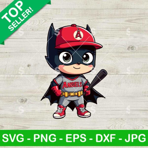 Batman Los Angeles Angels SVG