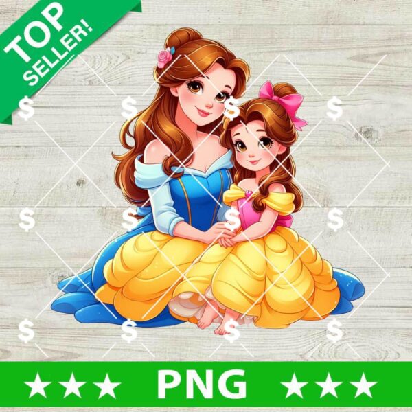 Belle Mom And Baby PNG