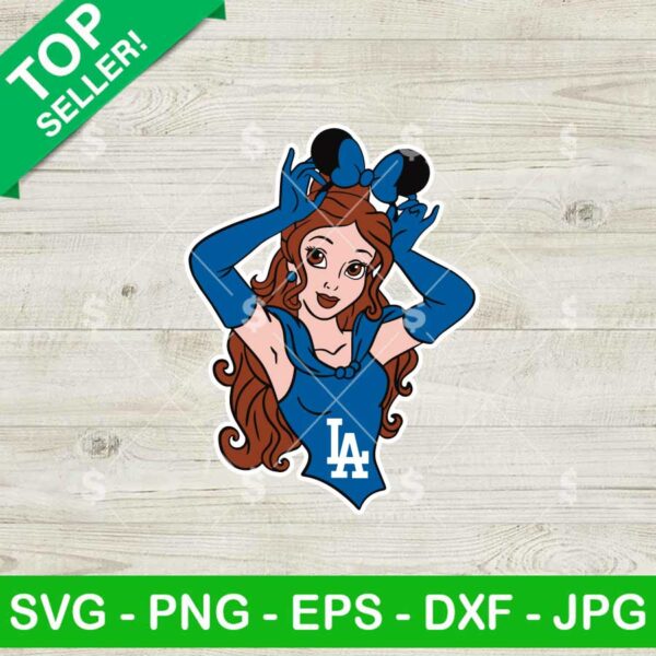 Belle Princess LA Dodgers Baseball SVG
