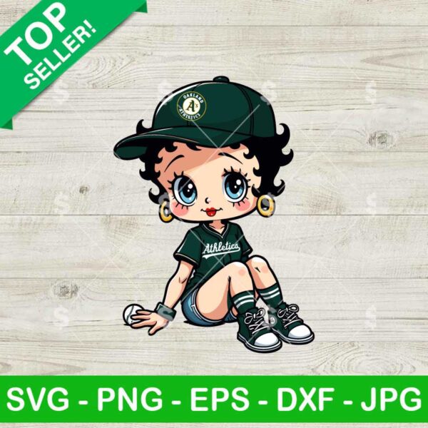 Betty Boop Athletics Baseball MLB SVG