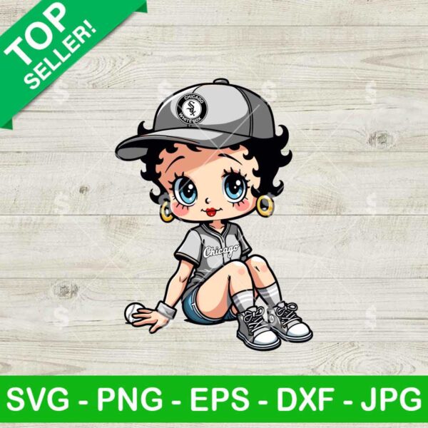 Betty Boop Chicago White Sox Baseball MLB SVG