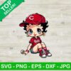 Betty Boop Cincinnati Reds Baseball MLB SVG