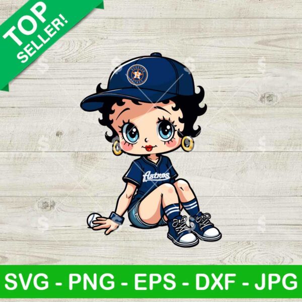Betty Boop Houston Astros Baseball MLB SVG