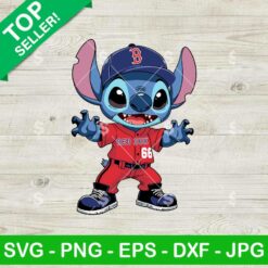 Boston Red Sox Disney Stitch SVG