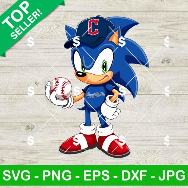 Cleveland Guardians Sonic MLB Team SVG