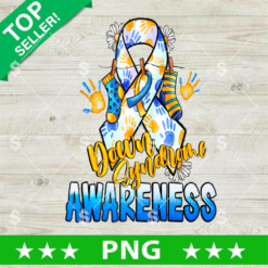 Down Syndrome Awareness Ribbon PNG, Down Syndrome Awareness PNG, Down Syndrome Sublimation PNG