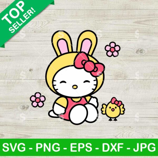 Easter Bunny Hello Kitty SVG