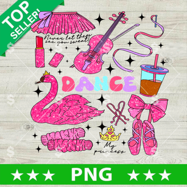 Glitter Dance Mom PNG