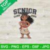 Graduation Moana Senior SVG