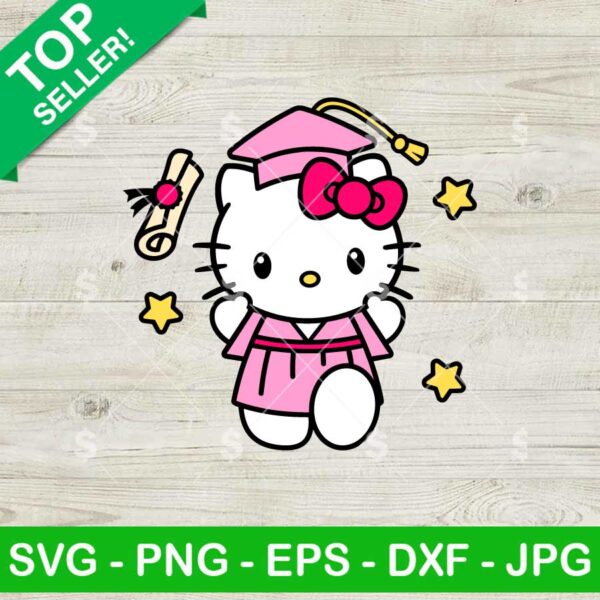Graduation Senior Hello Kitty SVG