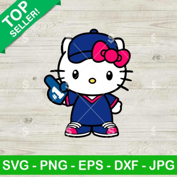 Hello Kitty Baseball Fan SVG
