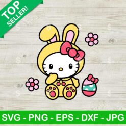 Hello Kitty Easter Bunny Eggs SVG