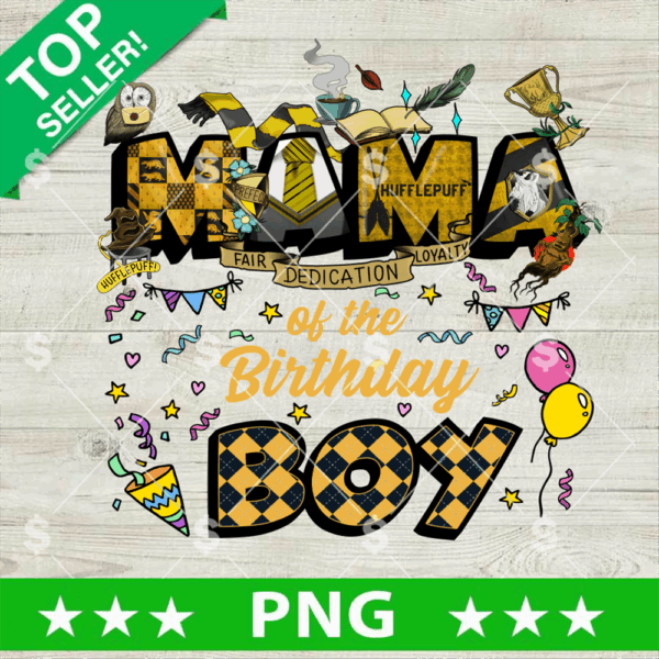 Hufflepuff Mama Birthday Mom PNG