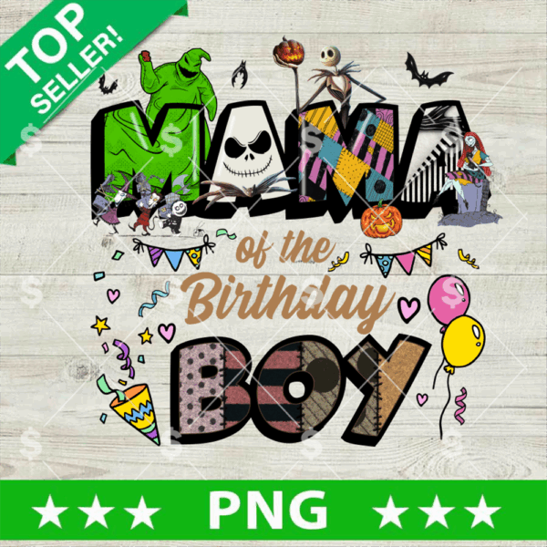 Jack Skellington Mama Birthday Boy PNG