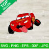 Lightning McQueen Disney Car SVG
