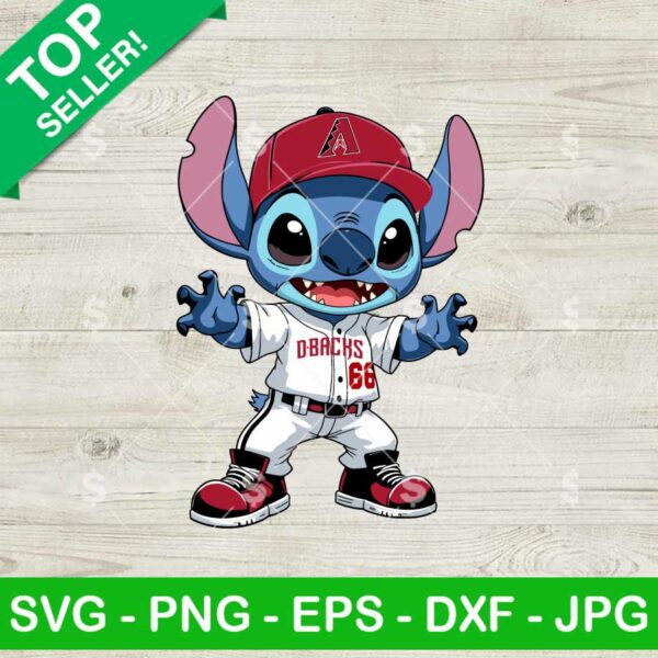 Lilo Stitch Arizona Diamondbacks MLB SVG