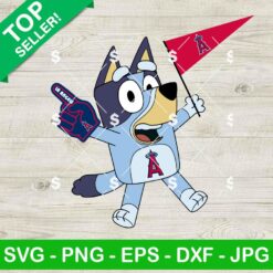 Los Angeles Angels Bluey Baseball Team SVG
