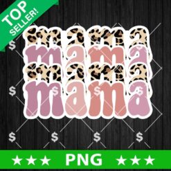 Mama Leopard PNG, Retro Mama, Mother's day Sublimation PNG