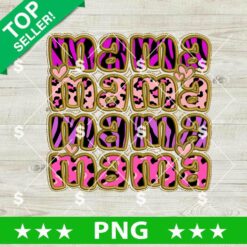 Faux Embroidery Mama Wild Safari PNG