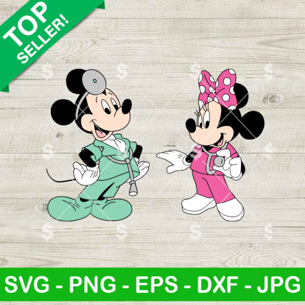 Nurse Disney Mouse SVG