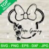 Papa Grammy Minnie Sketched Disneyland SVG