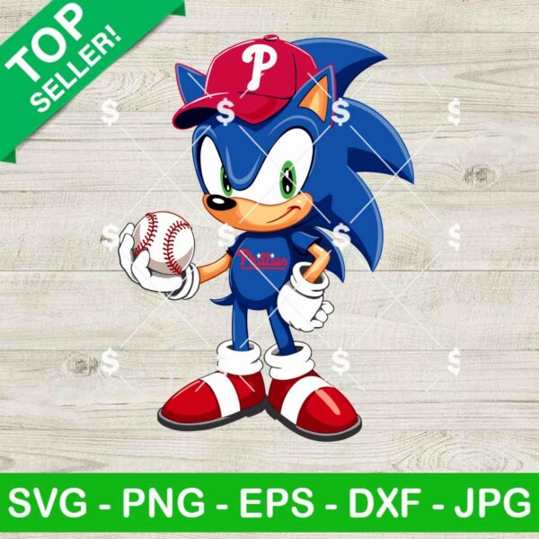 Philadelphia Phillies Sonic Baseball Team SVG