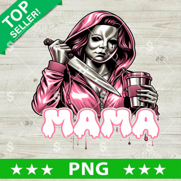 Pink Michael Myers Mama PNG