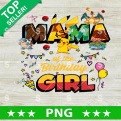 Pokemon Mama Birthday Girl PNG