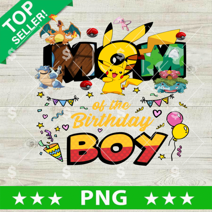 Pokemon Mom Birthday Boy PNG