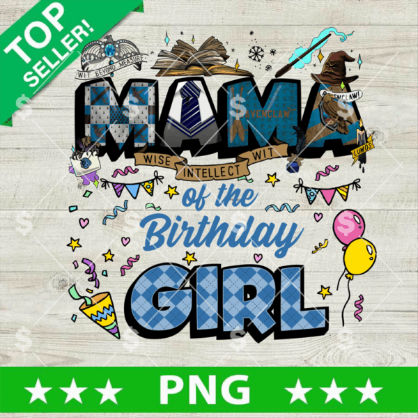 Ravenclaw Mama Of The Birthday Girl PNG