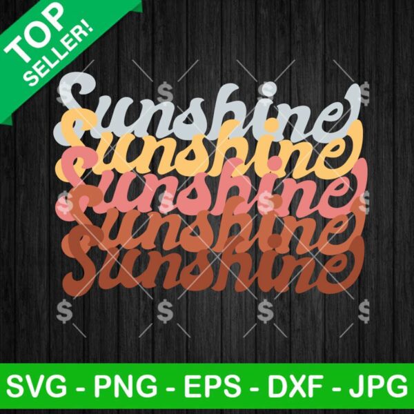 Retro Sunshine SVG