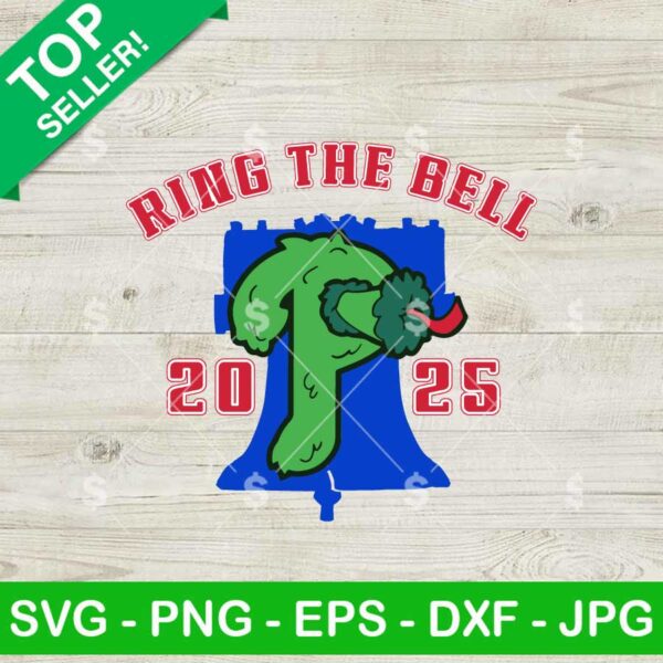 Ring The Bell Philadelphia Baseball Mascot SVG