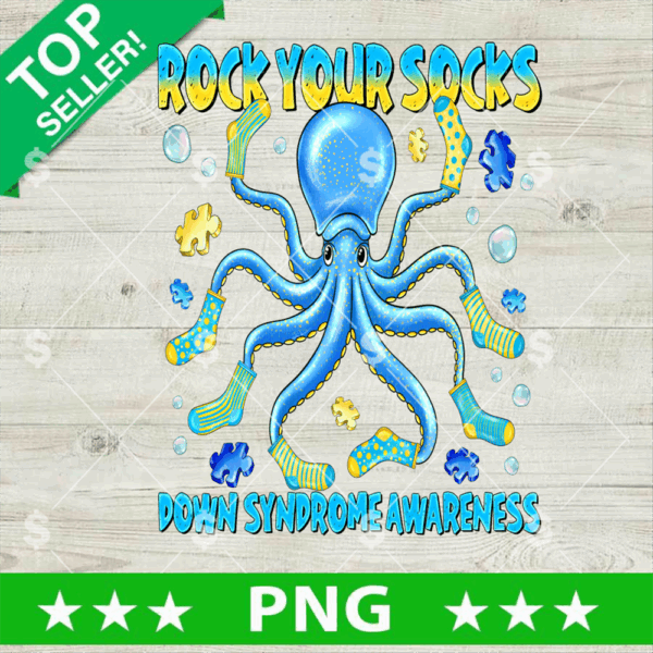 Rock Your Socks Down Syndrome Awareness PNG