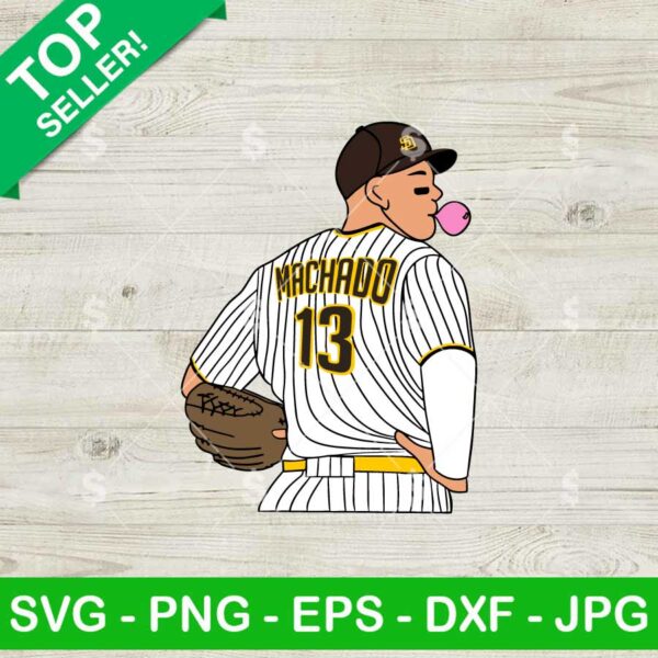 San Diego Manny Machado SVG, San Diego Padres Baseball Player SVG, MLB SVG