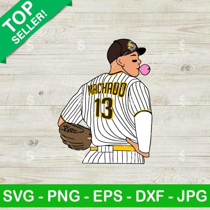 San Diego Manny Machado SVG, San Diego Padres Baseball Player SVG, MLB SVG