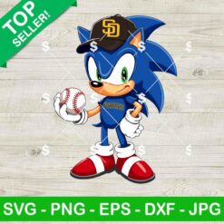 San Diego Padres Sonic Baseball SVG