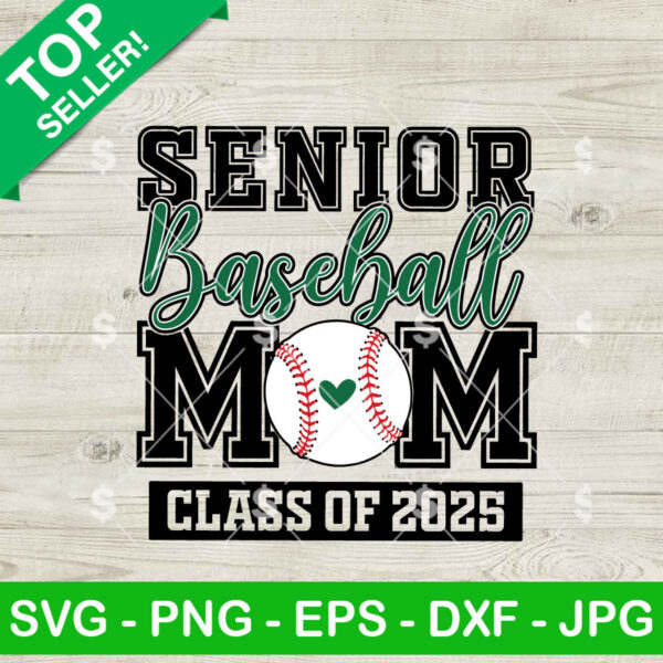 Senior Baseball Mom SVG