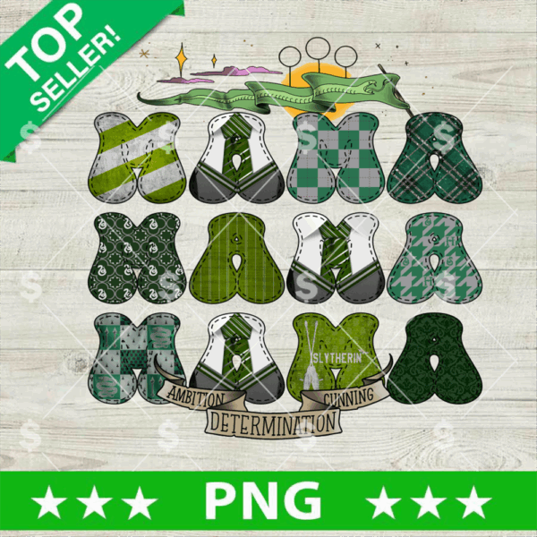 Slytherin Mama Hogwarts School PNG, Harry Potter Mom PNG, Slytherin Mama Sublimation PNG