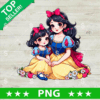 Snow White Mom and Baby PNG