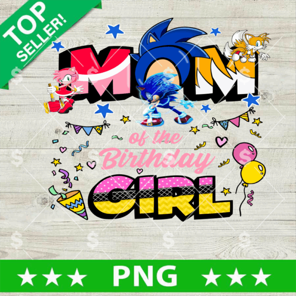 Sonic Mom Birthday Girl PNG