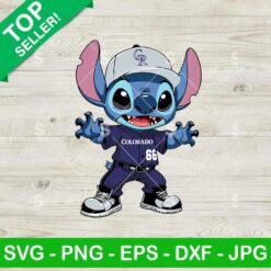 Stitch Colorado Rockies Baseball Uniform SVG