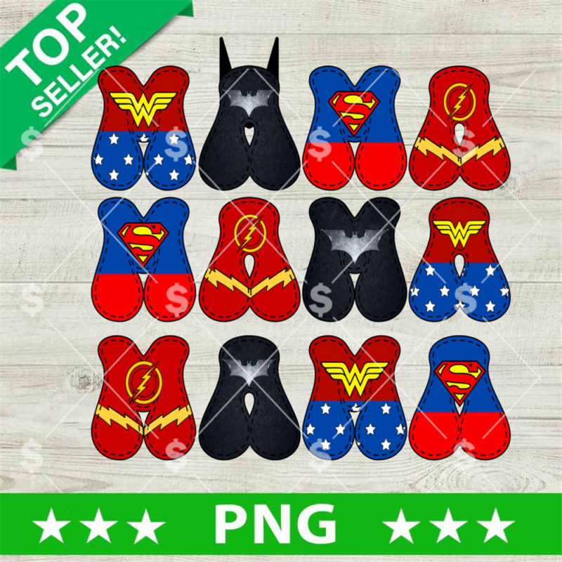 Super Hero Mama PNG